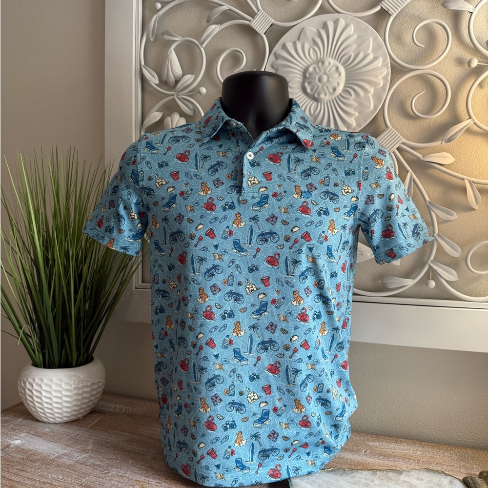 Southern Tide Day at Beach Performance Polo (Big Boys 12/14)